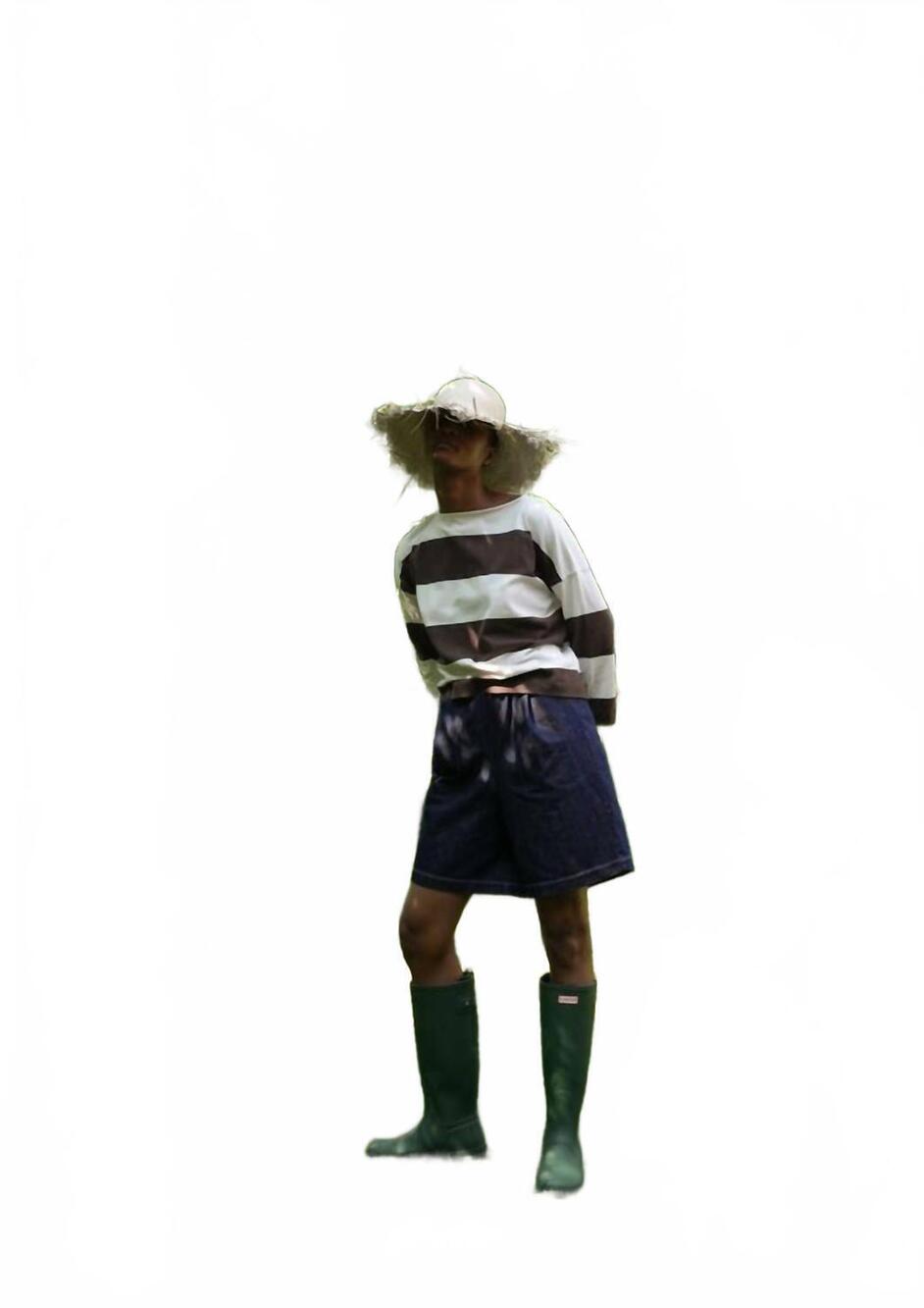 NEW BEAUMONT ORGANIC paola-leigh cotton shorts in denim organic
